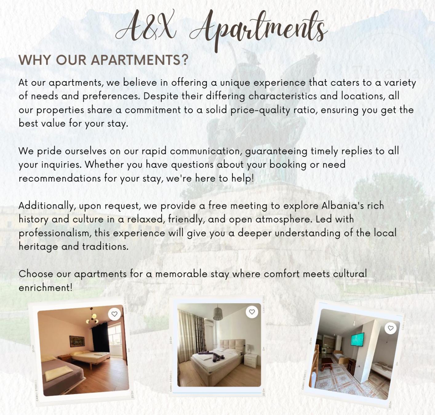 A&X Lovely And Central Apartment - 24H Self Check-In Tirana Exterior photo